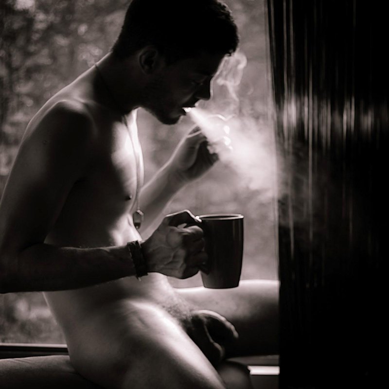 Coffee girl cigarette nude