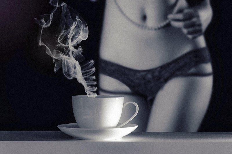 Erotic morning coffee