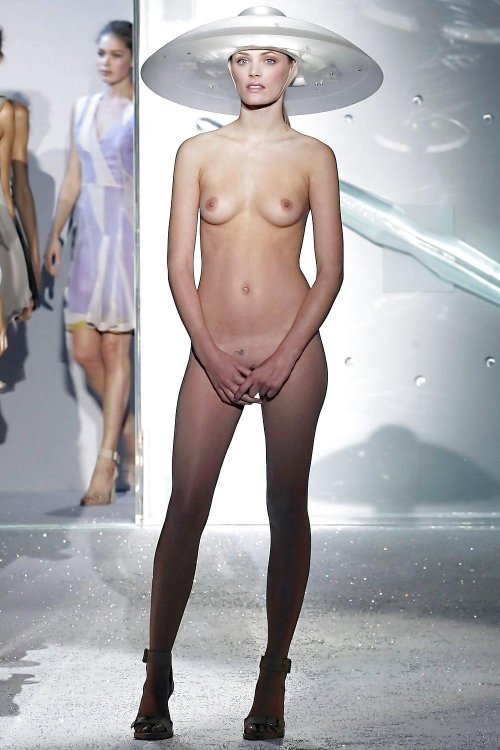 Models on the catwalk