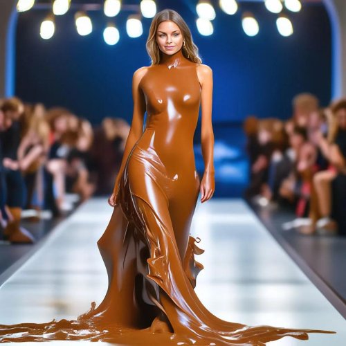 Models on the catwalk