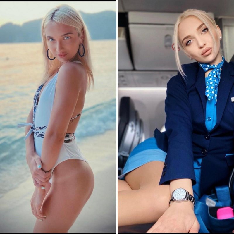 Anastasia Tayusheva Stewardess