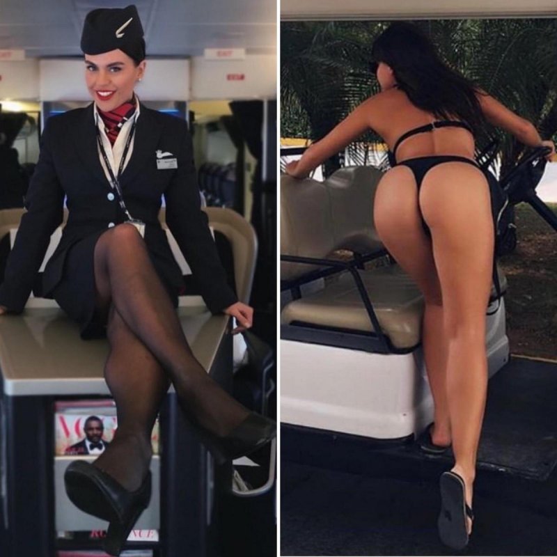 The sexiest stewardesses