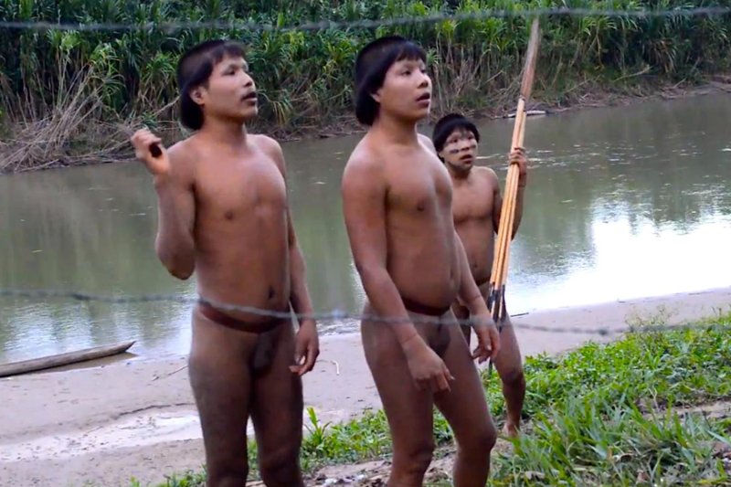 Wild tribes of the Amazon without panties