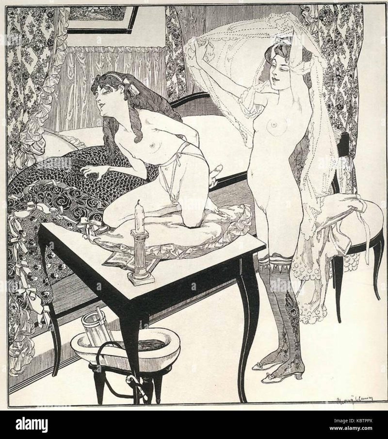 Franz von Bireros erotic engravings