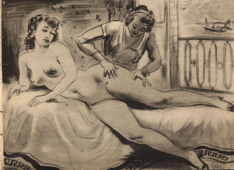 Erotic retro graphics