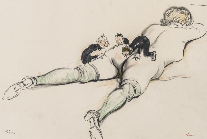 Erotic drawings of George Gross
