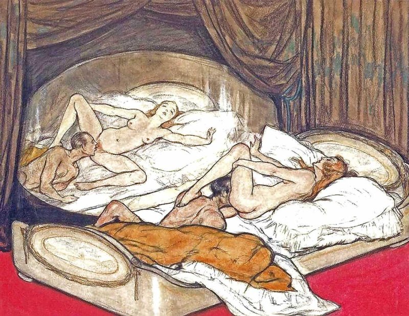 Cunnilingus in art