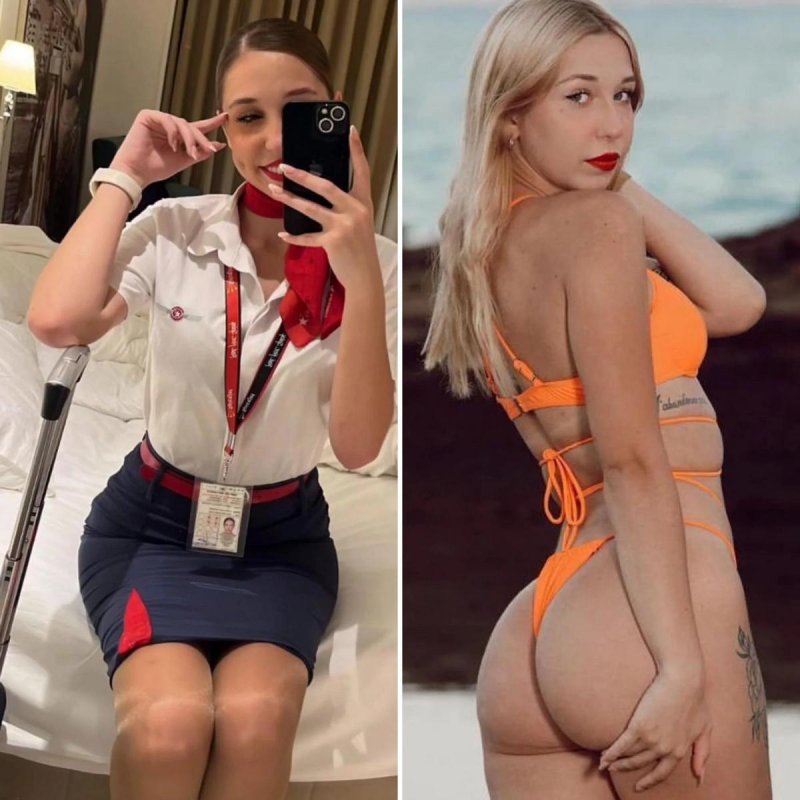 Stewardess without clothes