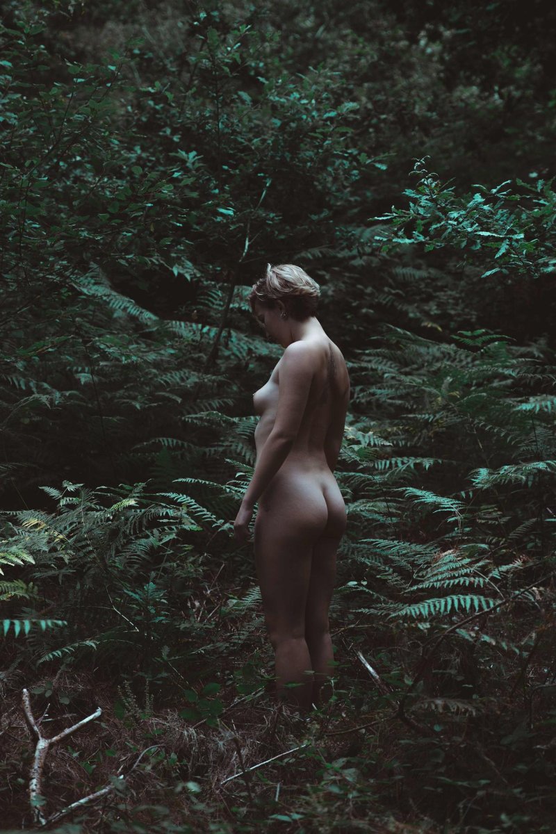 Naked girls in the forest