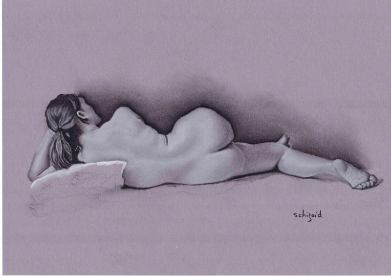 Pencil sketches of people