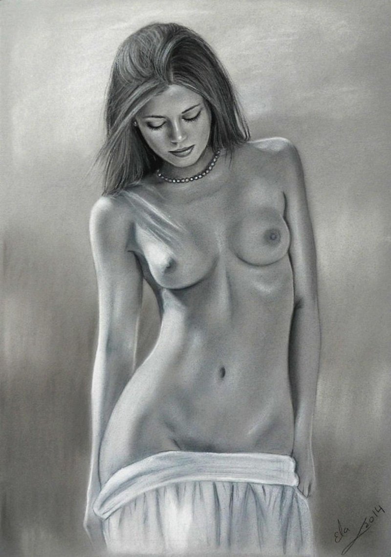 Drawings with a pencil naked