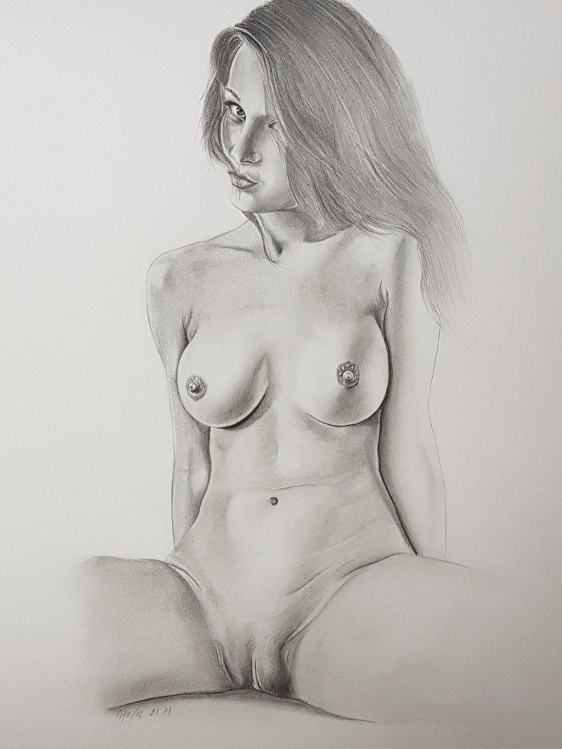 Girl with a pencil