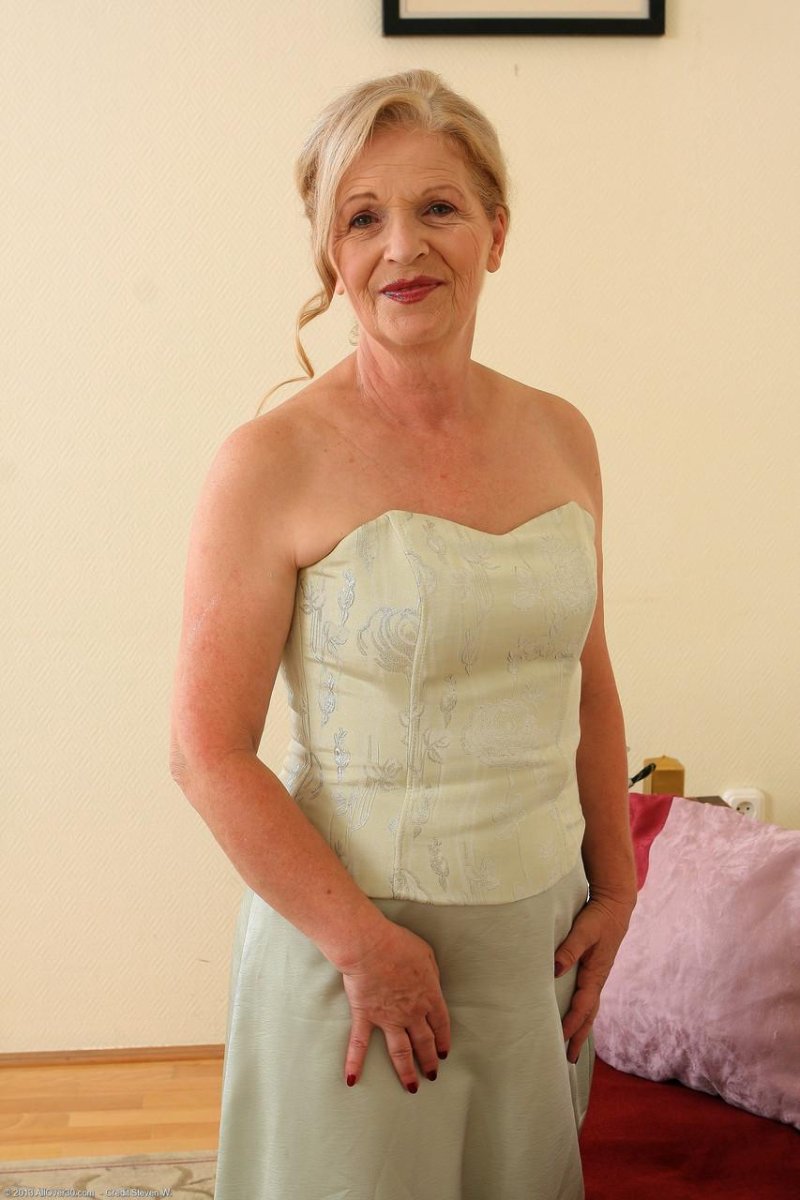 Elderly women with big