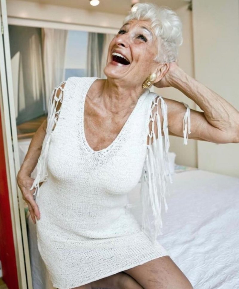 A very old woman