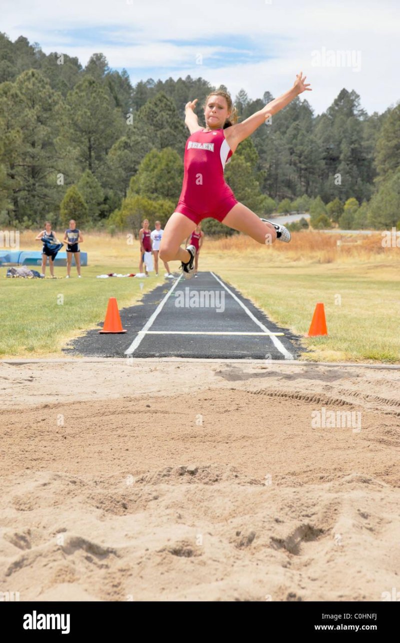 Jumping in athletics