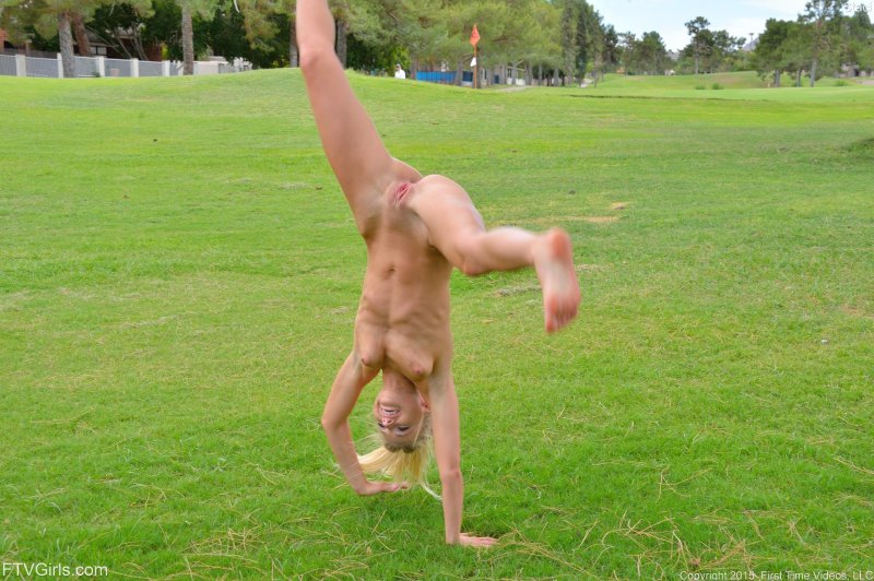 Beautiful naked gymnasts