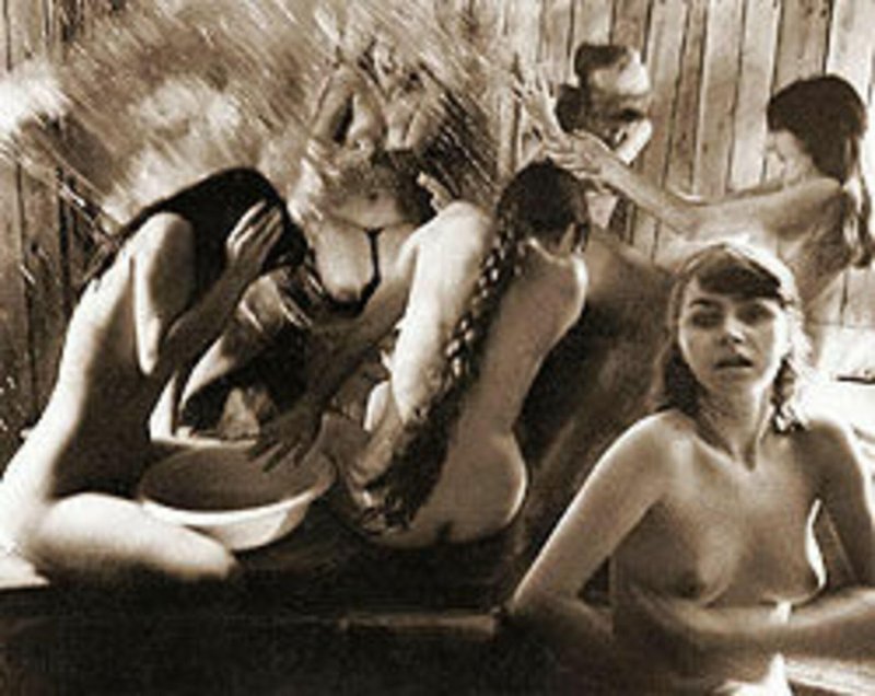 Naked women in Soviet baths