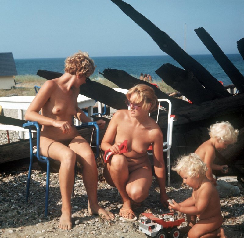 Nudists on the beach Chorvatsko