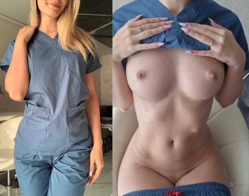 Girls dressed and stripped