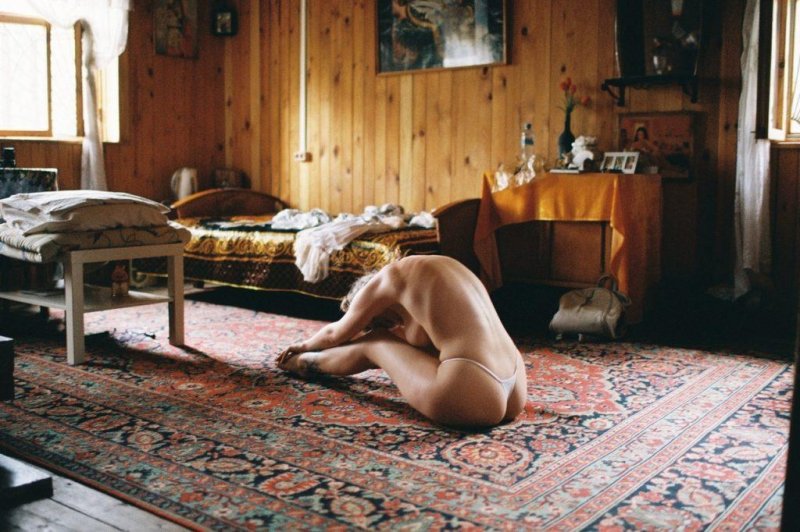 Photoshoot in the bedroom