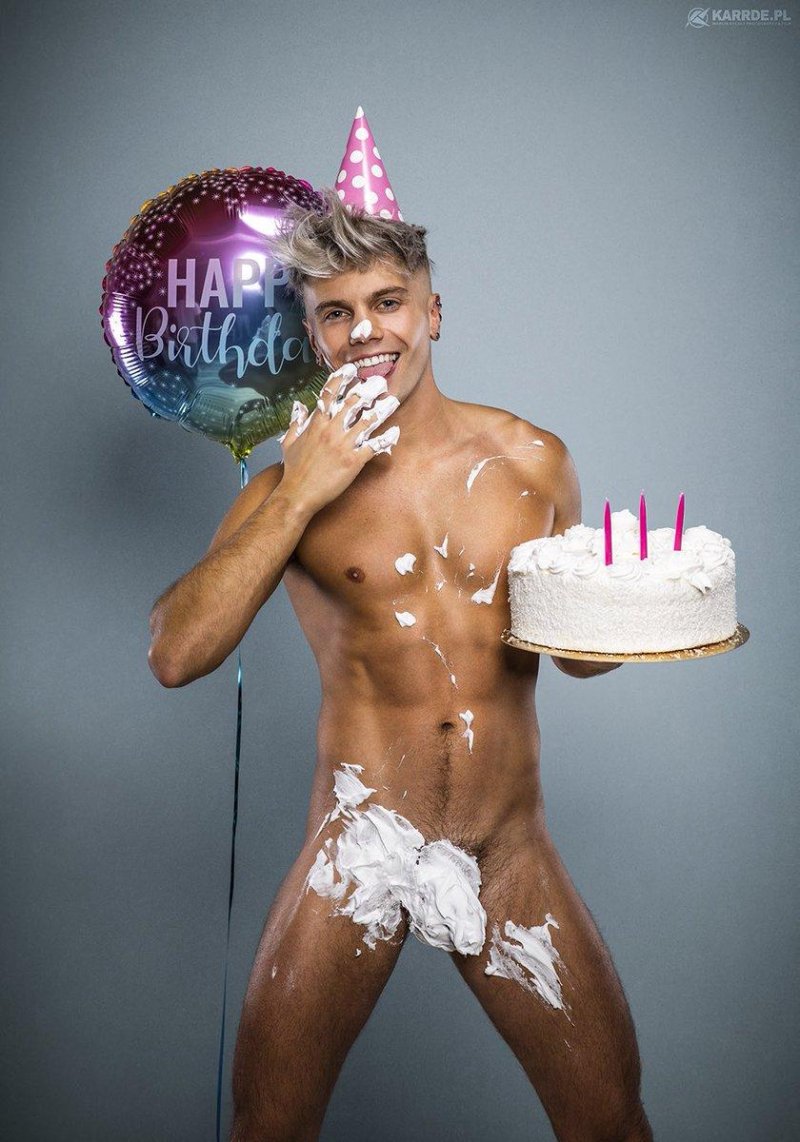 Happy birthday naked men