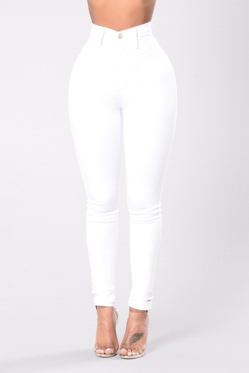 White tight trousers