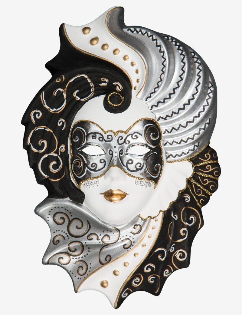 Silver Venetian mask