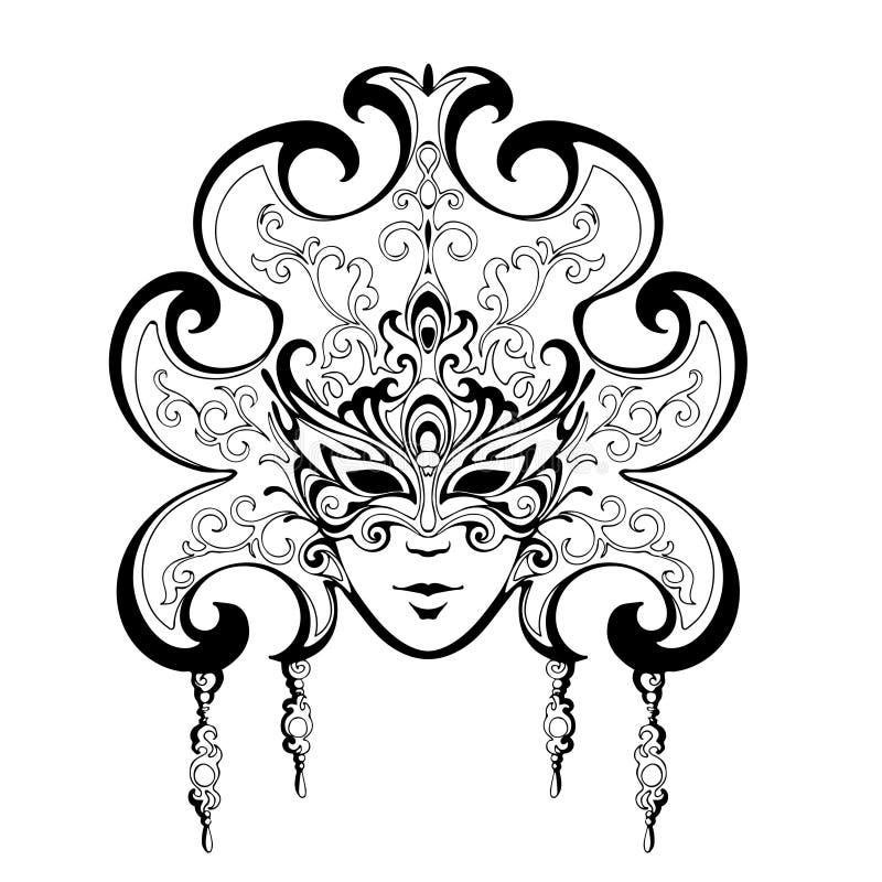 Venetian mask sketch