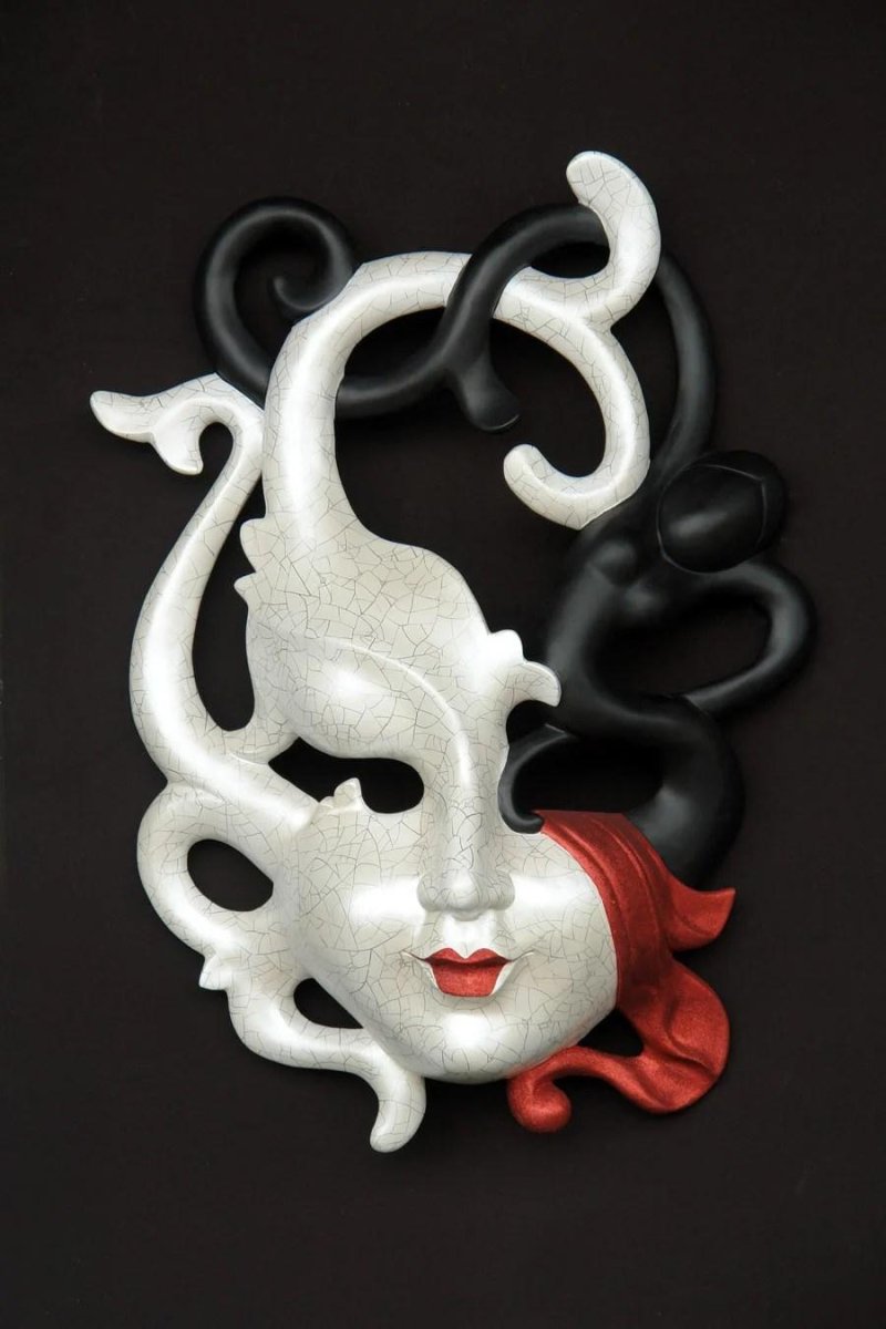 Earrings of the Venetian mask
