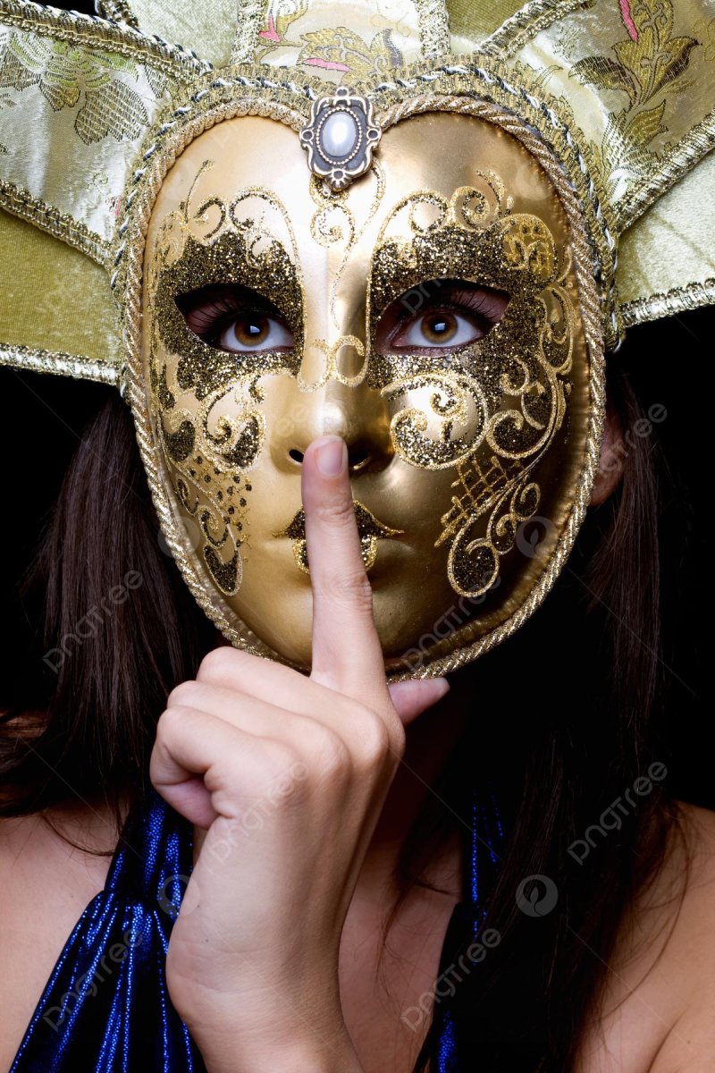 Girl in the Venetian mask