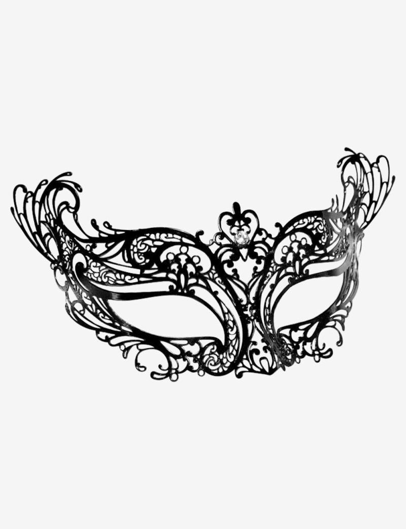 The Venetian mask is painted