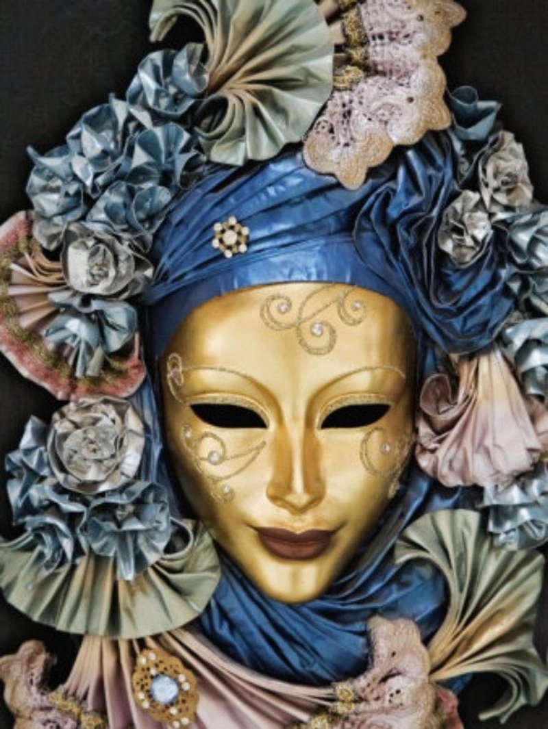 Golden Venetian mask