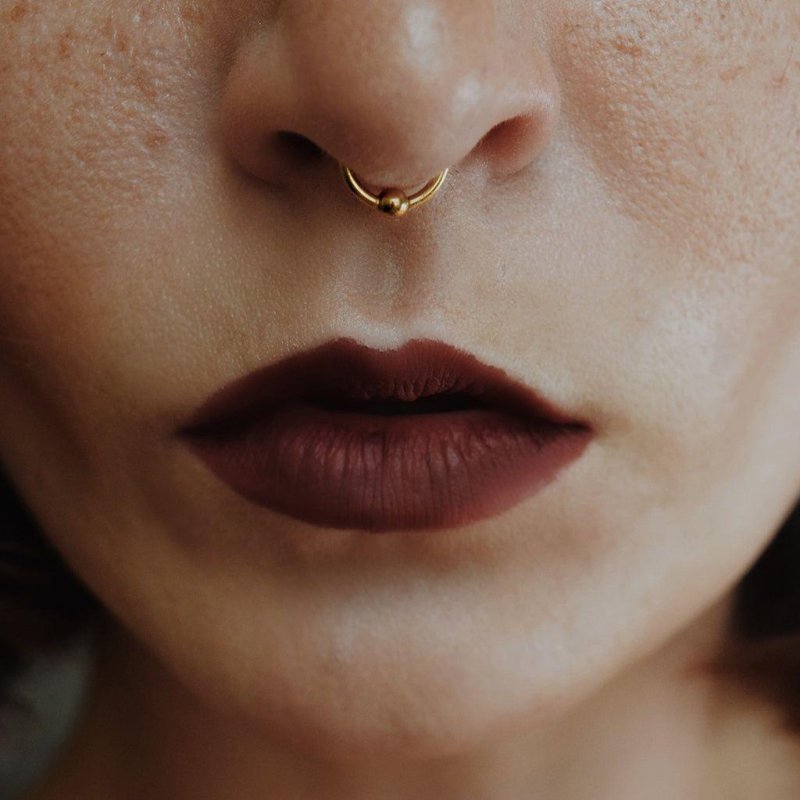 Septum piercing