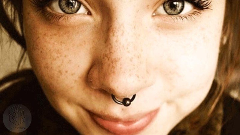 The puncture of nose septum