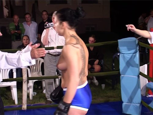Female boxing topless