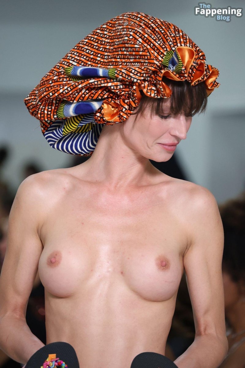 Naked on the catwalk