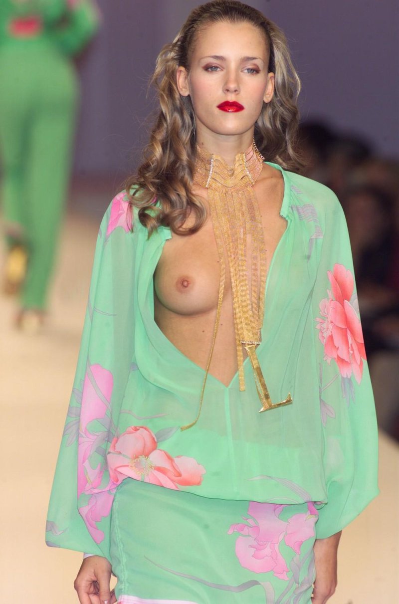 Tits on the catwalk