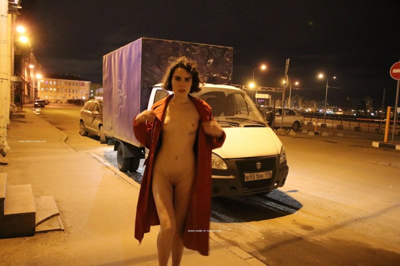 Naked on the street
