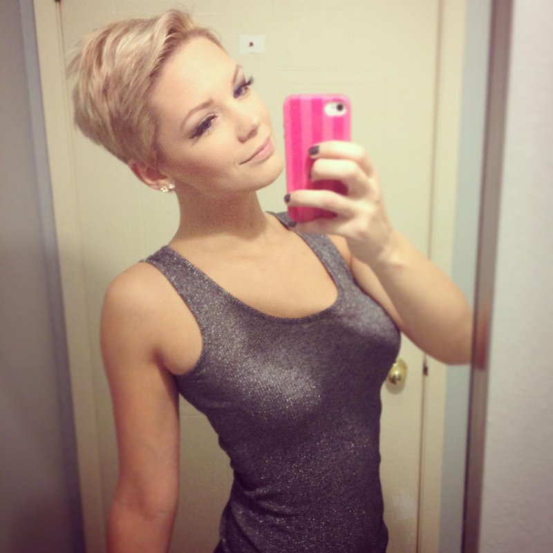 Girl short haircut