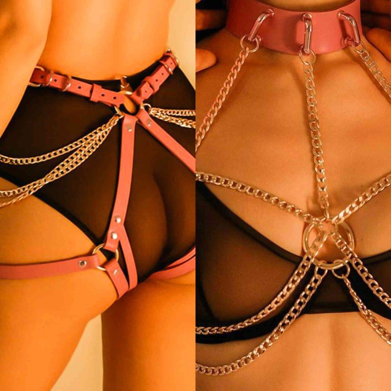 Female leather linen BDSM