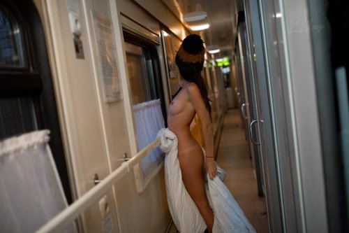 Erotic girls on the train
