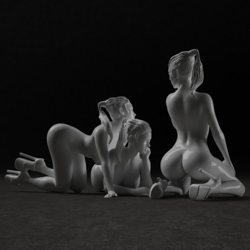 Unusual figures of women nude