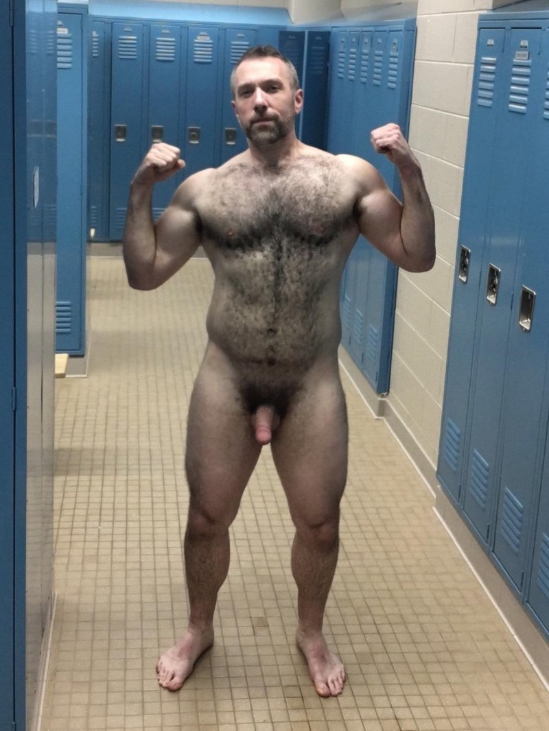 Naked hairy men