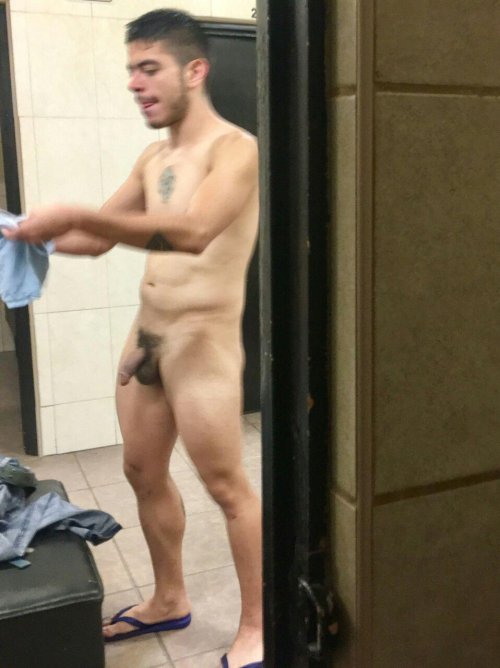In the male locker room