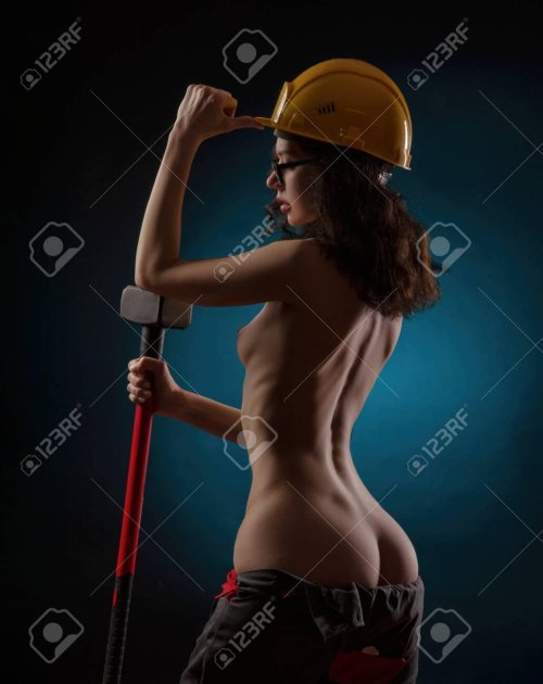 Girl in helmet