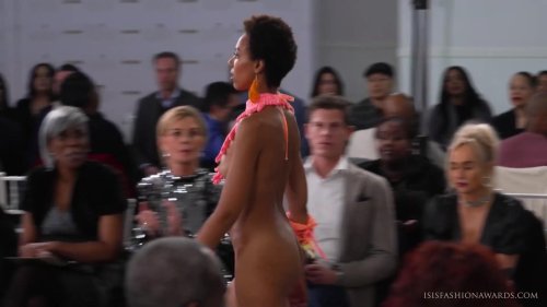 Isis fashion awards 2022 nude accessory runway catwalk show