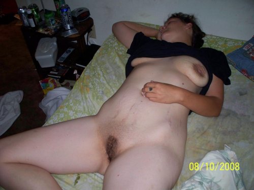 Naked drunken sleeping women