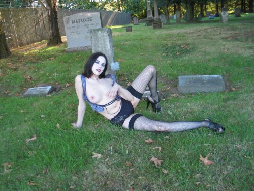 Photoshoot in the cemetery