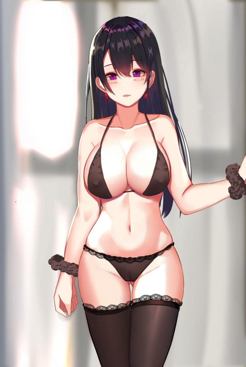 Black underwear Hentai