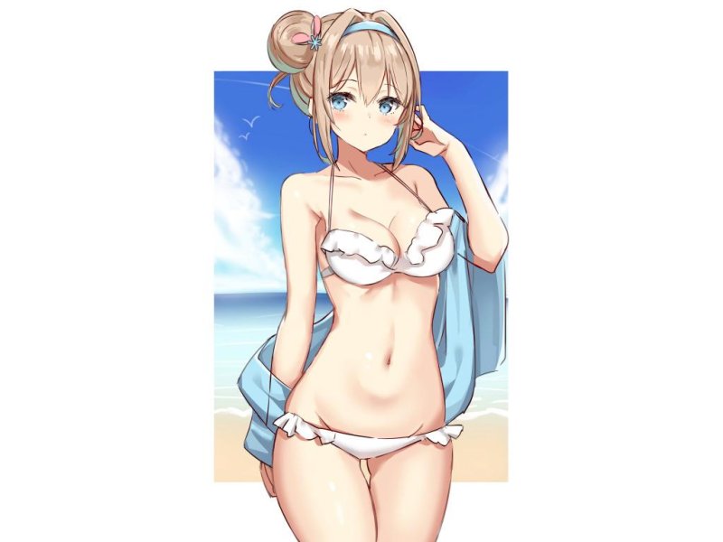 Anime girls in swimsuits